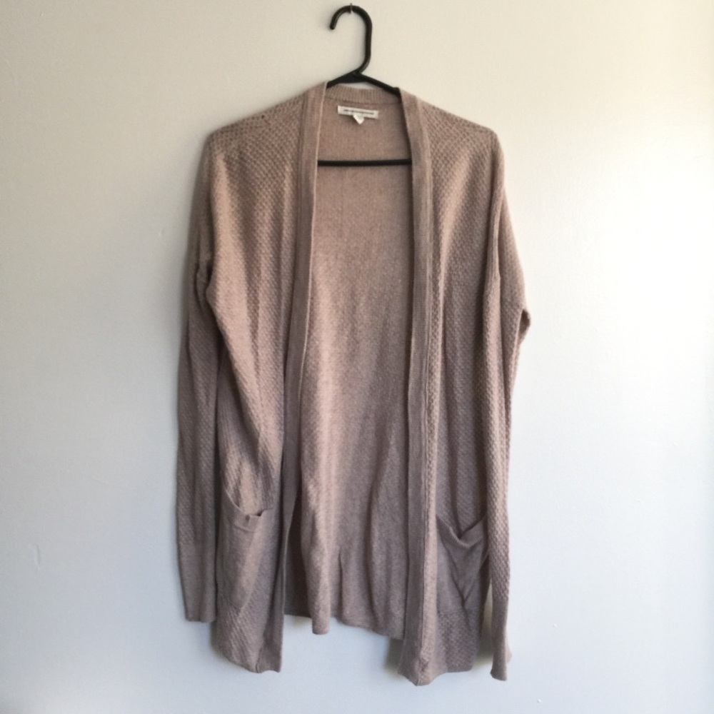 American Eagle Outfitters Open Cardigan Oatmeal XS